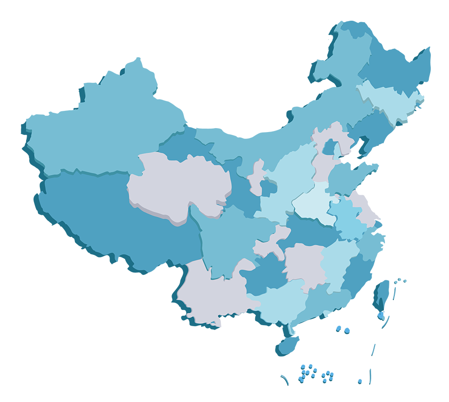 中国业务分布图